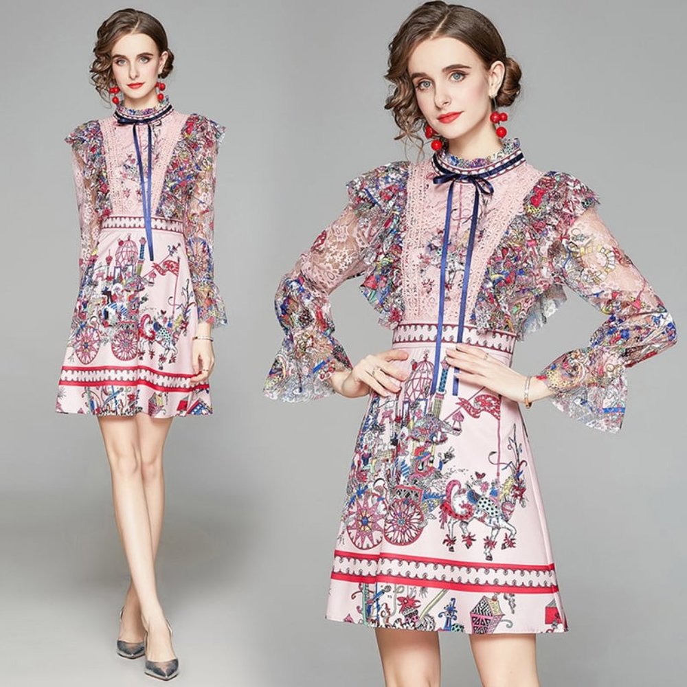 NEW ISABEL MINI DRESS by Dalia Mcphee Size S-M